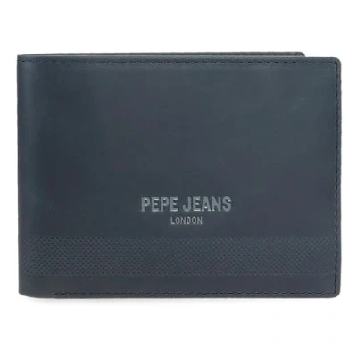 Imagen de Pepe Jeans Deep Billetero con Monedero Azul 12,5x9,5x1 cms Piel by Joumma Bags