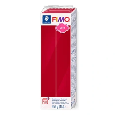 Imagen de STAEDTLER 8021 26 ST Pasta de modelar endurecimiento al horno, Color rojo cereza, (8021 26)