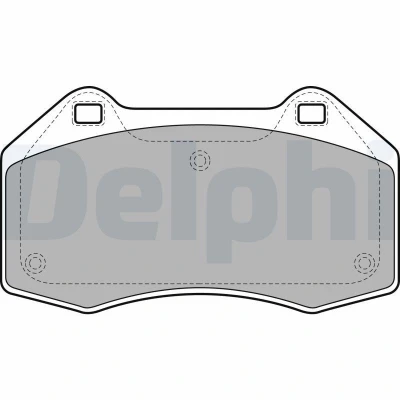 Imagen de DELPHI LP1940 Juego de pastillas freno no preparado para indicador desgaste Chapa antichirridos sin accesorios RENAULT: MEGANE 2, 3 Coupe