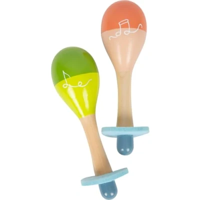 Imagen de Small Foot Maracas Groovy Beats, instru. Infantil a Partir de 12 Meses, Madera, edu. Musical temprana, 12251 Toys, Multicolor