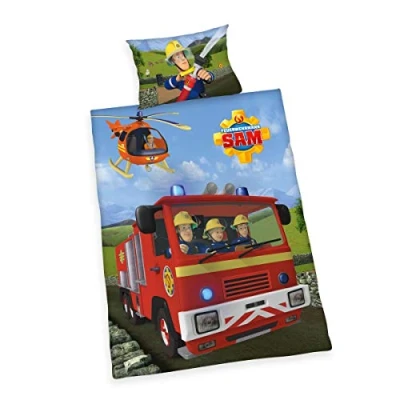 Imagen de Herding Fireman Sam Juego de Cama, algodón, Multicolor, 40 x 60 cm, 100 135 cm