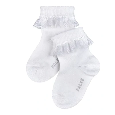 Imagen de FALKE Romantic Lace B SO algodón unicolor 1 par, Calcetines Unisex bebé, Blanco (White 2000), 74 80