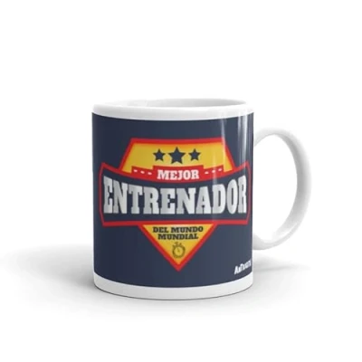 Imagen de Taza desayuno mejor entrenador del mundo regalo profesor deporte entreno para o escritorio ceramica 320ml