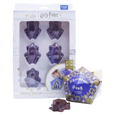 Imagen de PME Harry Potter Set de Moldes Chocolate, Rana Chocolate Honeyduke&#039;s con Cajas plegables y Cartas coleccionista