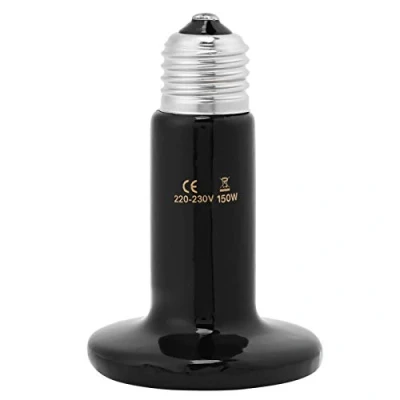 Imagen de Haofy Lámpara Cerámica Infrarroja Bombilla de Calor Reptil 220V 50W / 75W 100W 150W (150W)