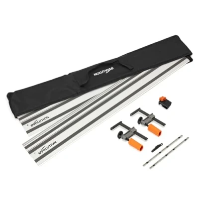Imagen de Evolution Power Tools ST2800 G2 Carril Guía Para Sierra Circular Universal La Mayoría De Las Marcas Makita, Bosch, Festool 2.8m (2 x 1400mm) Incl. Accesorio Tope Final