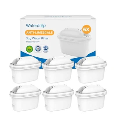 Imagen de Waterdrop Filtro, Antical, Recambio para Brita® Maxtra+® Plus, Maxtra Pro® All in 1 Compatibile con Jarra Marella®, Cristal, TÜV SÜD, NSF Certificado (6)