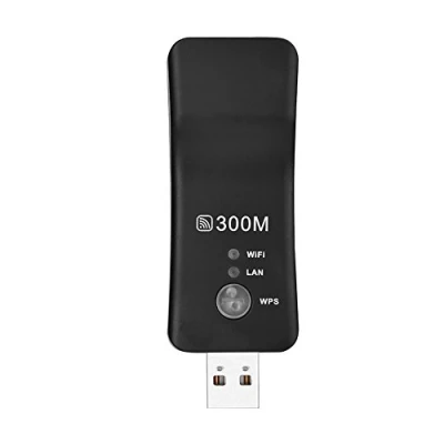Imagen de Repetidor inalámbrico USB 300M Amplificador de señal Ap WiFi Adaptador Red TV Inteligente con un Puerto RJ45