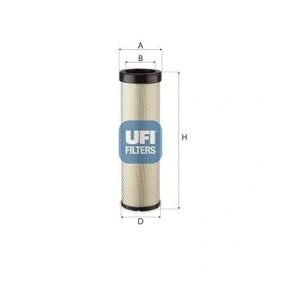 Imagen de UFI 27.B30.00 Filtro de aire complementario 127, 131mm