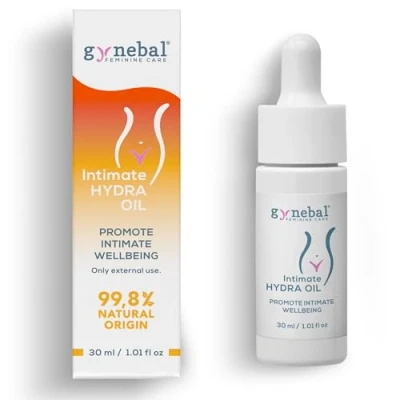 Imagen de 30 ml GYNEBAL Intimate HYDRA Oil Aceite Intimo Natural que Regenera E Hidrata la Zona Vaginal Externa 5 Aceites Naturales y Vitamina Sequedad initma Menopausia