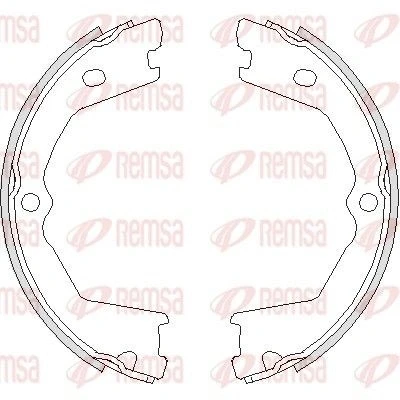 Imagen de REMSA 4733.00 Zapatas de Freno Mano Eje trasero sin palanca IVECO: DAILY 3 Kasten/Kombi, 2 Pritsche/Fahrgestell