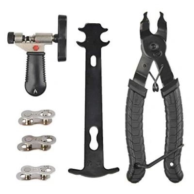 Imagen de 9 en 1 Alicates de Cadena Bicicleta,Herramienta la Bicicletas Kit Herramientas Reparación Cadenas Bicicleta Profesional Enlace