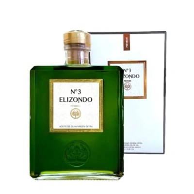 Imagen de Elizondo Nº3 Aceite de Oliva Virgen Extra Variedad Picual 1 Litro (Con Estuche)