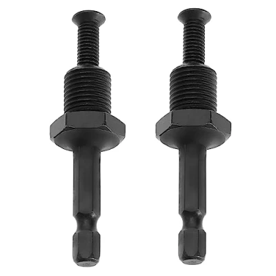 Imagen de Be In Your Mind 2 adaptadores de portabrocas martillo eléctrico, adaptador vástago hexagonal 1/5.1 cm 20UNF con tornillo rosca 1/4 pulgadas para acero al