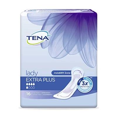 Imagen de Tena Silk protectores para incontinencia Lady Flux Extra Plus X 16