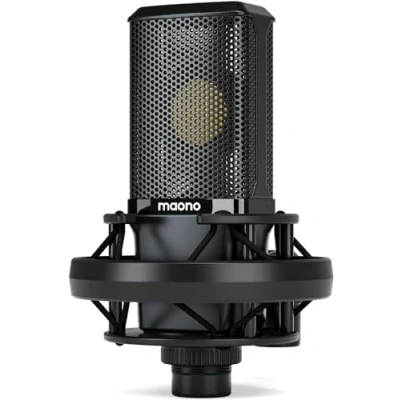 Imagen de MAONO Micrófono USB Condensador PC, Profesional 192KHZ/24BIT con Ganancia, Tecla para Mute, Micro Streaming, Gaming, Podcast, Plug y Play Móvil, Mac,PS (PM500T)
