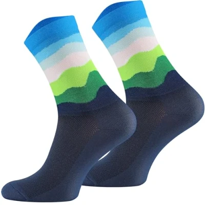 Imagen de TODO calcetines de ciclismo para hombre y mujer, transpirables carretera, con diseño hombre, también ideales como correr., 47 50