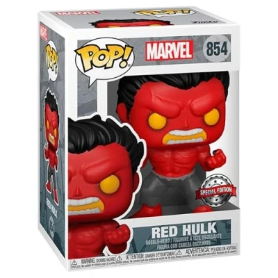 Imagen de Funko Pop! Marvel Red Hulk Vinyl Figur with Chase Variant Special Edition Exclusive 854