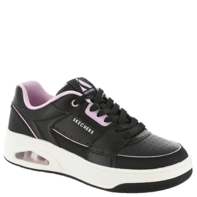Imagen de Skechers Uno Court, Zapatillas de Deporte Mujer, Cuero Negro Rosa Duraleather Trim, 37 EU