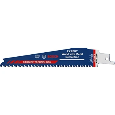 Imagen de Bosch Professional 10x Hojas de Sierra sable Expert `Wood with metal Demolition` S 967 XHM (para Madera con duro, Longitud 150 mm, accesorios sable)