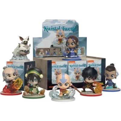 Imagen de Mighty Jaxx Avatar The Last Airbender Kwistal Fwenz Serie 1 Figuritas coleccionables de juguete en caja sorpresa. Un paquete: contiene una figura aleatoria