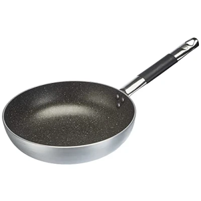 Imagen de Pentole Agnelli ALSA111BINF24 Sartén alta avellanada infinita, aluminio, con mango tubular en acero inoxidable &quot;Cool&quot;, 24 cm, plata