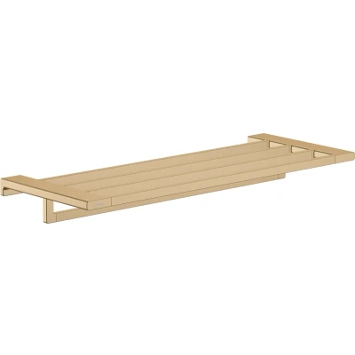 Imagen de hansgrohe AddStoris Toallero de baño con repisa, bronce cepillado, 41751140