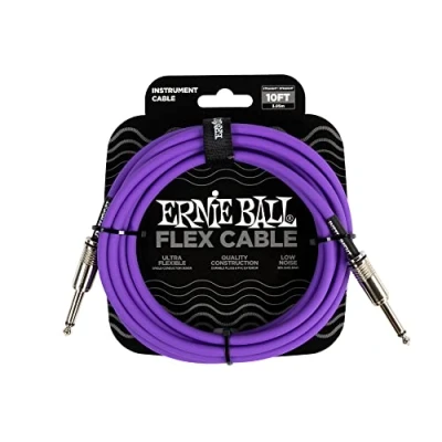 Imagen de Ernie Ball Flex Cable para instrumentos, recto/recto, 3m Morado