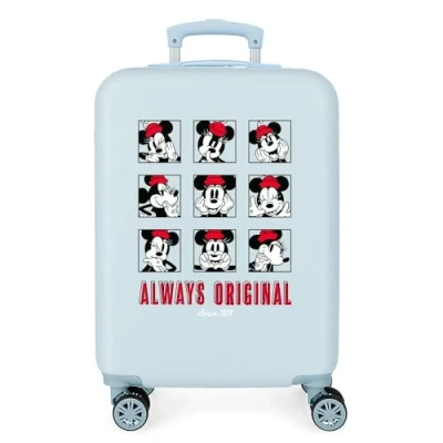 Imagen de Disney Good Vives Only Maleta de cabina Azul 38x55x20 cms Rígida ABS Cierre combinación lateral 34L 2,66 kgs 4 ruedas dobles 0