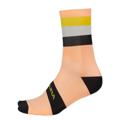Imagen de ENDURA Bandwidth Ciclismo Calcetines para Hombre, Neon Peach, L