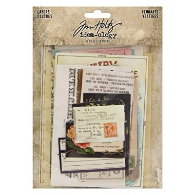 Imagen de Tim Holtz Idea ology Layers Renmants Papel REMNANTES Capa, Multicolor, Talla única