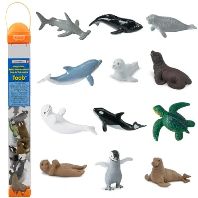 Imagen de Plastic Miniatures In Toobs Baby Sealife , color/modelo surtido