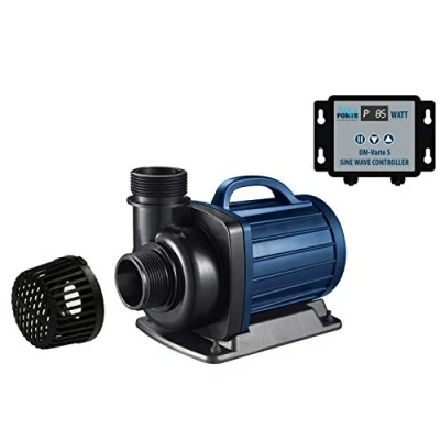 Imagen de bomba de estanque/filtro AquaForte DM 22.000 Vario S, 70 200W, caudal 17 30 m3 por hora, cabeza 7,5m, ajustable con controlador externo. Ideal como estanque o curso agua