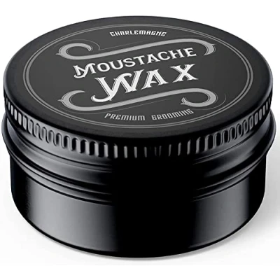 Imagen de Charlemagne Moustache Wax Cera para bigote hombre barba Elaborada con de abeja real y manteca coco Ingredientes naturales Cuidado del la