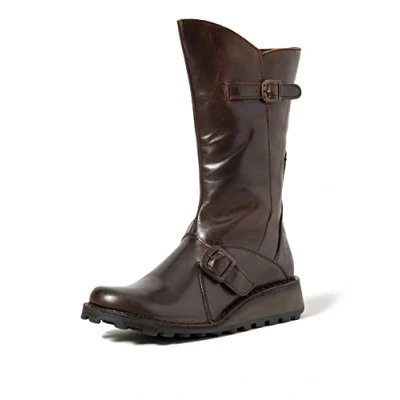 Imagen de Fly London MES, Botas con hebilla, Mujer, Dk Brown, 37 EU