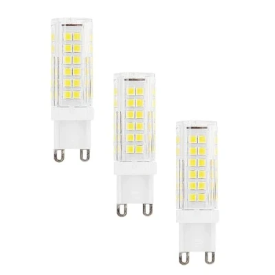 Imagen de WANGPEI Bombillas LED g9 Equivalente a 9W Halógena de 90W Blanco Frío 6000K 900Lumen AC220 240V Ángulo Haz 360 ​ Lámpara Ahorro Energía No Regulable(Paquete 3)