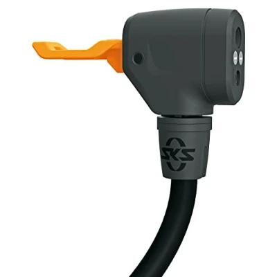 Imagen de SKS GERMANY MV Easy Cabezal de Bomba (Cabezal válvula Multi Valve optimizado, Adaptador con Palanca Bloqueo ergonómica, plástico Reforzado, Adecuado para válvulas SV, AV y DV), Negro