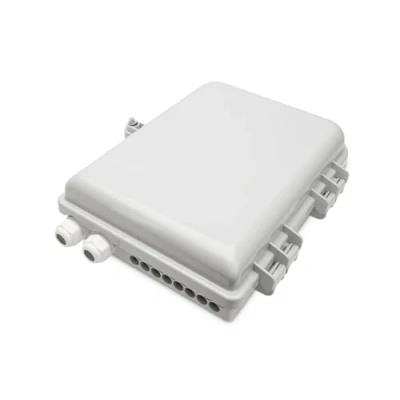 Imagen de DIGITUS Caja de distribución FTTH Exterior 16x LC/Duplex o SC/Simplex Grado protección IP65 Casete Empalme Fibra óptica Gris