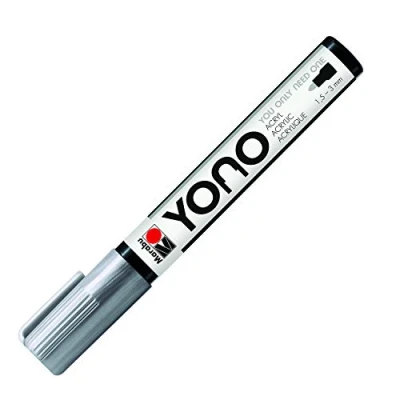 Imagen de Marabu YONO 12400103082 Rotulador acrílico versátil con punta redonda japonesa de 1,5 a 3 mm, base agua, resistente la luz y al para casi todas las superficies