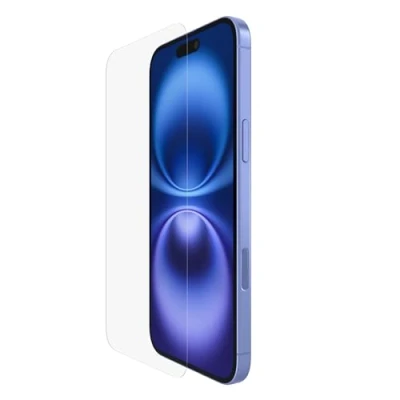 Imagen de Belkin ScreenForce InvisiGlass protector de pantalla para iPhone 16 Plus, protección contra arañazos, instalación sin burbujas, fabricado con vidrio reciclado 16/15 14 Pro Max