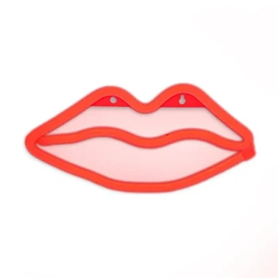 Imagen de Lámpara de pared neón con diseño labios rojos The Glowhouse