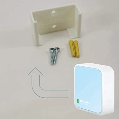 Imagen de TP Link Wr802N Soporte de Pared para enrutador WiFi Nano (Blanco)