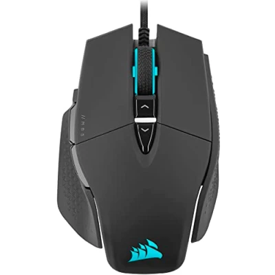 Imagen de Corsair M65 RGB ULTRA Ratón de Juego FPS Sintonizable con Cable 26,000 DPI Conmutadores Ópticos Tecnología Hiperprocesamiento AXON Compatible iCUE PC, Mac, PS5, PS4, Xbox Negro