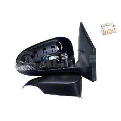 Imagen de Espejo retrovisor Alkar 6140041 derecha imprimado eléctrico calefactable, convexo para vehíc. con volante a la izquierda
