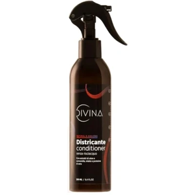 Imagen de Desenredante acondicionador sin enguaje para cabello afro y rizado con extractos naturales Natural&amp;Amazing DIVINA BLK
