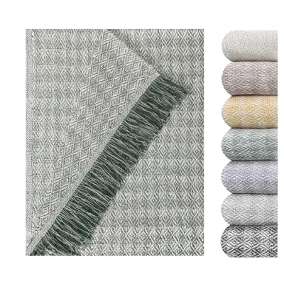 Imagen de GFD Colcha Multiusos para Sofas Lisa Viena, Cubre Sofa, Plaid Cama, Jarapas Sofas, Foulard Manta Sofa (180 x 260, Verde)