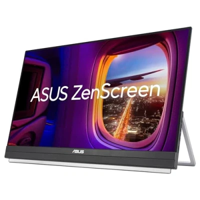 Imagen de ASUS ZenScreen MB229CF Monitor portátil de 22 Pulgadas, FHD (1920 x 1080), IPS, 100 Hz, USB C, asa Transporte/diseño con Soporte, Abrazadera en Audio 2.1 Canales, Sostenibilidad ecológica