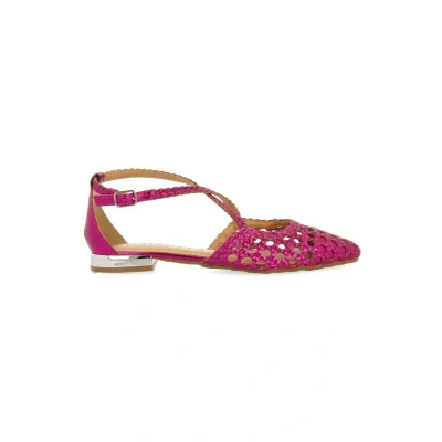 Imagen de GIOSEPPO Bailarinas DE Piel Color Fucsia con Trenzados para Mujer LESKOVIC
