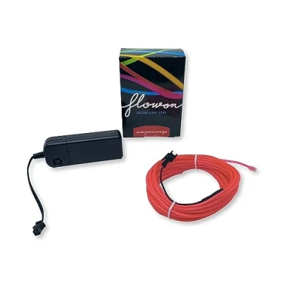 Imagen de JUEGACONMIGO FLOWON Cables LED Luces Colores Flexibles LED. 3 Modos de Funcionamiento. 7 metros Largo. Tiras Decoración fiestas halloween Color Light Cord (Pink)