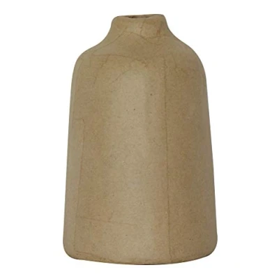 Imagen de Clairefontaine ES Décopatch HD061C Soporte de papel marrón maché 8X8X6 cm, Jarrón artesanal M resistente al agua